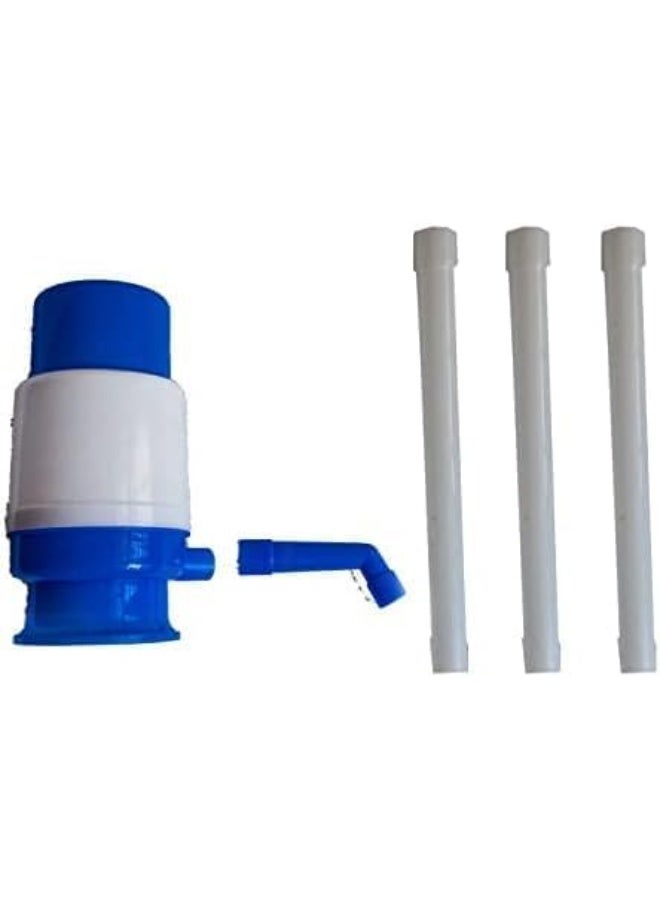 مضخة مياه يدوية لزجاجات المياه بسعة 20 لتر، موزع مياه محمول يعمل بالضغط اليدوي مع فوهة معدنية، للاستخدام في المنزل، المطبخ، المكتب، التخييم، وتناسب زجاجات المياه القياسية - Image 2